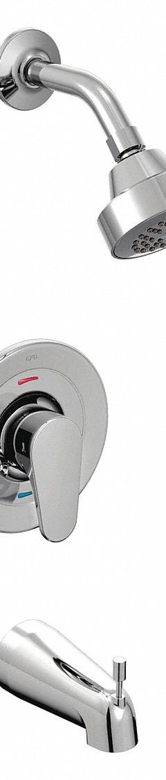 CFG Tub and Shower Trim Kit: Edgestone, 1.75 gpm Fixed Showerhead Flow Rate, Chrome, Single Function (MPN 46301CGR). Key specifications — Connection Type: CC; Series: Edgestone; Showerhead Spray Patterns: Single.