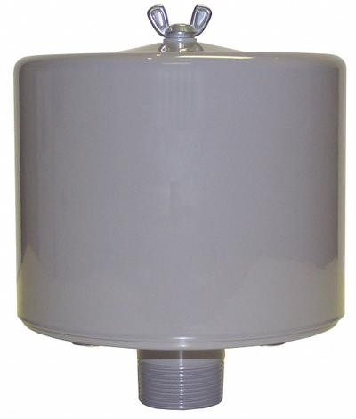 SOLBERG Filter Silencer: 1 in (M)NPT Inlet Size, 55 cfm, 6.62 in Overall Ht - Air Compressor Intake Filters & Silencers