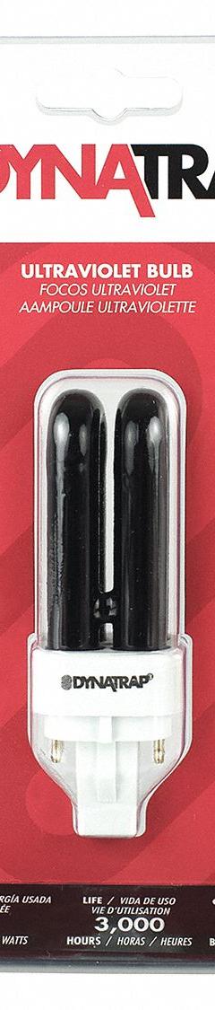 DYNATRAP Replacement Bulb: Repl Bulb, 7 W, 5 1/4 in Overall Ht, 1 1/2 in Overall Wd (MPN 41050). Key specifications — attr973475: Replacement Bulb; attr973470: 488V06; attr973480: Replacement Bulb; attr981653: DYNATRAP.