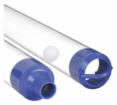 ECOBAILER Bailer: 199 mL Capacity, PVC, 36 in Overall Lg, 3/4 in Overall Dia - Bailers
