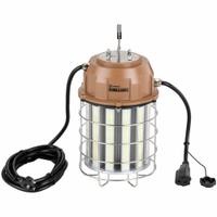 SOUTHWIRE LED Overhead Light: LED, Corded, Hanging Light, 10 ft Power Cord Lg, 120/277V AC, Hook (MPN T60150). Key specifications — Lamp Guard: Stainless Steel; Includes Bulb: Yes; Brand: SOUTHWIRE; Color Temperature: 5000K; Job Light Type: Hanging Light; Lighting Technology: LED; Operating Voltage: 120/277V AC; Switch Type: No Switch.