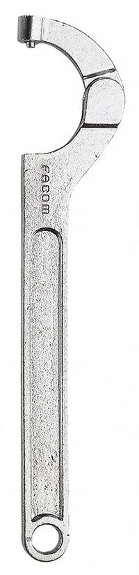 FACOM Pin Spanner Wrench: 120 mm to 180 mm, 5/16 in Pin Dia, 19 1/2 in Overall Lg, 5/16 in Pin Lg (MPN FA-126A.180). Key specifications — attr309823: 120 mm to 180 mm; attr309829: No; attr309833: Round; attr324942: FACOM.