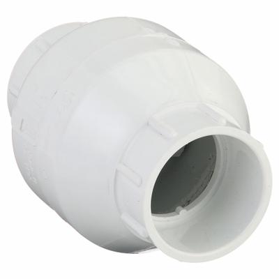 NDS Swing Check Valve: Swing, Inline Valve Body, 2 in Pipe Size, IPS Slip x IPS Slip - PVC Inline Swing Check Valves