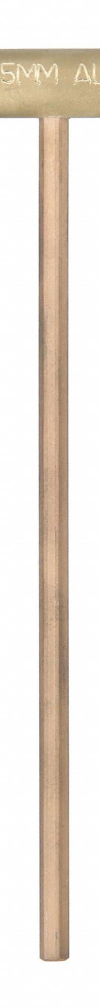 AMPCO Hex Key: 0 Ball Ends, 5 mm Tip Size, Metric, Short, Beryllium Copper, Unfinished, T, 1 Tips (MPN WT-5MM). Key specifications — attr1205521: AMPCO; attr1205526: Unfinished.