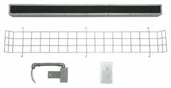 FOSTORIA Electric Infrared Heater Panel Emitter: 3,150 W Watt Output, 480V AC, 1 Phase (MPN 64337-025). Key specifications — Includes: Heater Housing Guard; Phase: 1; Voltage: 480V AC; Brand: FOSTORIA; For Use With: Mfr. No. MR-448-1; Overall Dimensions - L x W x D: 48 in x 3 in x 3 in; Product Type: Electric Infrared Heater Panel Emitter.