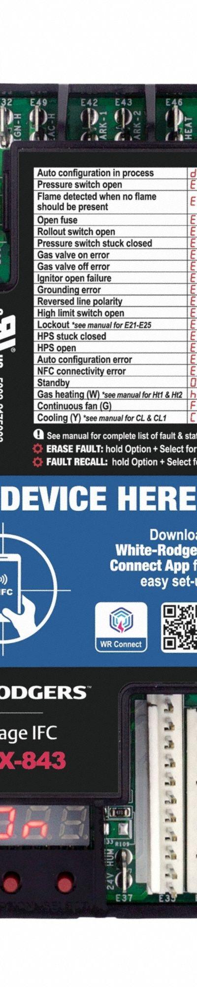 WHITE-RODGERS Furnace Control Board: Universal, Integrated, 25V AC, 25 V, Blowers - Universal Integrated Furnace Controls