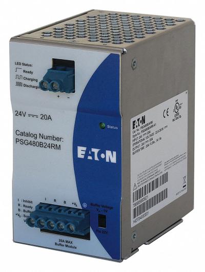 EATON DC Power Supply: DIN Rail, 480 W Output Power - Rated, 2.5 A Current - Output - DIN Rail Mount DC Power Supplies