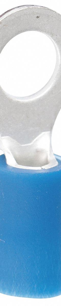 GARDNER BENDER Ring Terminal: Blue, Vinyl Insulation, #10/#8 Stud Size, 16 AWG to 14 AWG Wire Sizes (MPN 10-104). Key specifications — attr1308027: GARDNER BENDER.