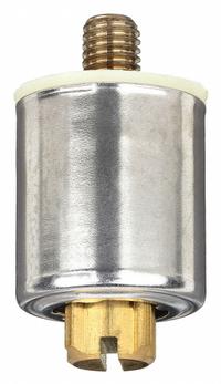 AMERICAN STANDARD Diverter Button: Brass, Chrome, 5/8 in Overall Lg, 5/8 in Inlet Connection Size (MPN 077043-0070A). Key specifications — Inlet Connection Type: NPT; Brand: AMERICAN STANDARD; Color/Finish: Chrome; Material: Brass; Product Type: Diverter Button.