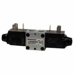 AVENTICS Solenoid Air Control Valve: Series L01, Double Solenoid, Four-Way / Two-Position (MPN L01SS4592000030). Key specifications — attr1076719: L01SS4592000030; attr1076777: Non-Locking; attr1076785: Solenoid Air Control Valve; attr1076787: Solenoid Return; attr1076800: 110 to 120V AC; attr1076739: Plug-In.
