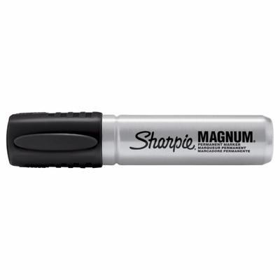 SHARPIE Ink Industrial Marker: 15.5 mm Tip Wd, Chisel, Black, Std Actuation Style - General Purpose Ink Markers