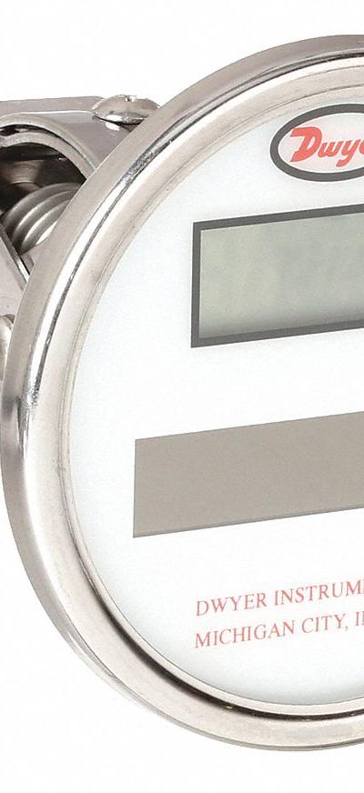 DWYER Digital Thermometer: 15 in Stem Lg - Adjustable-Angle Water-Resistant Digital Thermometers