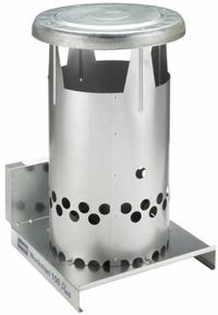 L.B. WHITE Portable Gas Floor Heater: 100,000 BtuH Heating Capacity Output, 100 cfh, Natural Gas (MPN CV100CZND12001B). Key specifications — Fuel Consumption: 100 cfh; Overall Dimensions - H x W x D: 25 in x 16-1/2 in x 13 in; Brand: L.B. WHITE.