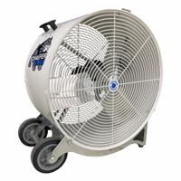 SCHAEFER Circulating Fan: 24 in Blade Dia, 115V AC, Mobile, 1/2 hp, Direct Drive, Steel (MPN VKM24-2-O). Key specifications — Mobility: Mobile; Standards: AMCA Standard 230.99; Voltage: 115V AC; Brand: SCHAEFER.