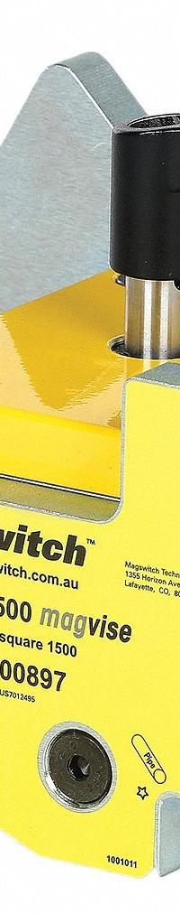 MAGSWITCH Fixturing Vise: 45°_60°_75°_90°_105°_120°_135°, 788 lb Max Pull (MPN 8100897). Key specifications — Brand: MAGSWITCH; Manufacturer Part Number: 8100897.
