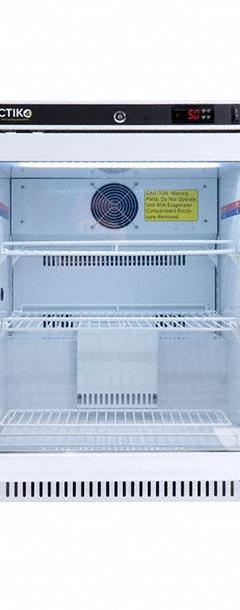 ARCTIKO Medical and Lab Refrigerator: 3.84 cu ft, Upright, 2°C to 8°C, 24 in Overall Dp, Solid (MPN PRE 125). Key specifications — Door Opening Style: Left and Right; Alarm Type: Door Ajar; Manufacturer Part Number: PRE 125; Brand: ARCTIKO; Product Type: Medical and Lab Refrigerator; Door Type: Solid; Refrigerant Type: R-600.