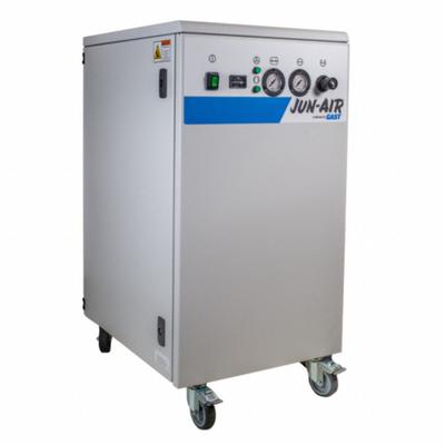 JUN-AIR Electric Air Compressor: Enclosed, Oil Free, 3/4 hp, 1.5 cfm - Enclosed Laboratory Electric Air Compressors