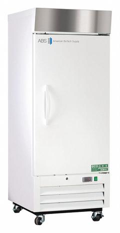 AMERICAN BIOTECH SUPPLY Lab Refrigerator: 12 cu ft, Upright, 1°C to 10°C, 29 3/4 in Overall Dp, Temp (MPN ABT-HC-SLS-12). Key specifications — Door Opening Style: Right; Color: White; Alarm Type: Temperature; Manufacturer Part Number: ABT-HC-SLS-12; Brand: AMERICAN BIOTECH SUPPLY; Product Type: Lab Refrigerator; Door Type: Swing Solid; Refrigerant Type: R-290.