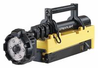 STREAMLIGHT Temporary Job Site Light: LED, 10,000 lm Max Brightness, 3 No. of Brightness Levels (MPN 45680). Key specifications — Operating Voltage: 120V AC/12V DC; Frame Color: Yellow; Brand: STREAMLIGHT.