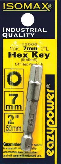 EAZYPOWER Driver Bit: Power Bit, Metric, Ball-End Hex Head, 8 mm Bit Industry Size, Std, Hex, Power (MPN 88197/B). Key specifications — attr1119808: 8 mm; attr1119811: S2 Steel; attr1119815: Hex; attr1119817: Standard; attr1119818: EAZYPOWER; attr1119810: Impact Rated.