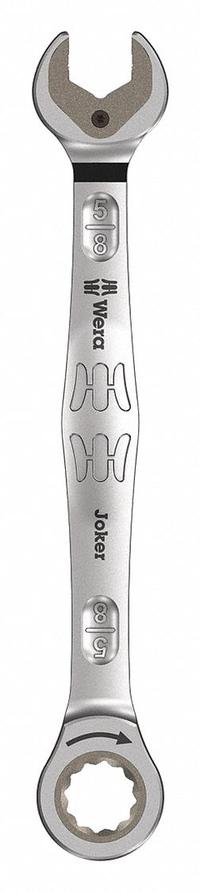 WERA Combination Wrench: Alloy Steel, Nickel Chrome, 5/8 in Head Size, 8 1/4 in Overall Lg (MPN 05073285001). Key specifications — attr309600: 5/8 in; attr309611: Nickel Chrome; attr309610: Alloy Steel; attr309604: Yes; attr309612: No; attr309613: No; attr309615: No; attr324932: WERA.