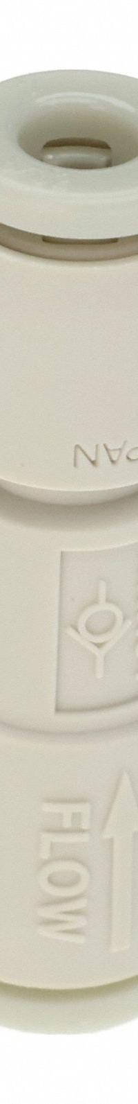 SMC Pneumatic Check Valve: Straight, 4 mm Tubing, 4 mm Tubing, 1 MPa Max. Pressure (MPN AKH04-00). Key specifications — attr291949: 4 mm Tubing; attr291950: 4 mm Tubing; attr291957: Brass (Body); Brass (Spacer); NBR (O-Ring); NBR, Aluminum Alloy (Valve); Stainless Steel (Stopper); Stainless Steel + NBR (Gasket).