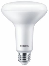 PHILIPS Compact LED Bulb: LED, BR30, Medium Screw (E26), 7.2 W Watt, 3000K, 650 lm Light Output (MPN 7.2BR30/PER/930/P/E26/DIM 6/1FB T20). Key specifications — Bulb Finish: Frosted; Color Temperature: 3000K; Shatter-Resistant: Yes; Brand: PHILIPS; Voltage: 120V AC; Bulb Shape: BR30.