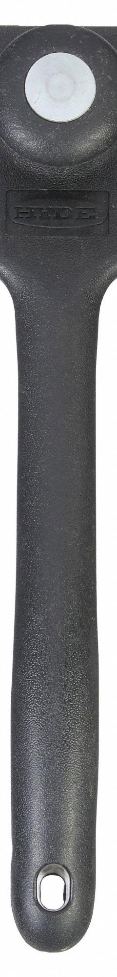 HYDE Scraper: Bld. Mat. Carbon Steel, Hdl. Mat. Polypropylene/TPE, Stiff, Straight Bld. Shape (MPN 10540). Key specifications — attr1004902: HYDE; attr1016211: 11130; attr1014703: Plastic; attr1017570: Standard End; attr1029655: Straight; attr1034073: Straight.