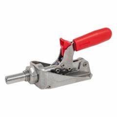 JW WINCO Push-Pull Toggle Clamp: Flange Base Mounting, Locking Vertical Handle, 15 mm Plunger Travel (MPN 841.3-85-ASLX-NI). Key specifications — Plunger Thread: M5; Brand: JW WINCO.