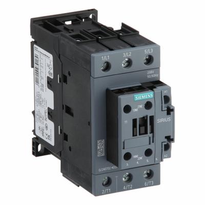 Siemens Magnetic Contactor: Non-Reversing, 3 Poles, 3NO Contacts, 41 A - Non-Reversing IEC Contactors