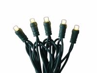 LED Holiday String Lights: Bottom Button Shape, 25 ft Lg, Warm White, 50 LEDs, 5.2 W, 120 V AC (MPN 60RG12). Key specifications — Brand: APPROVED VENDOR; Light Color: Warm White.