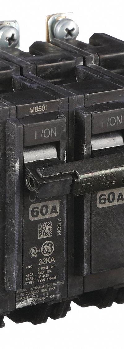 GE Miniature Circuit Breaker: THHQB - THQB & THHQB Series, Bolt-On GE Miniature Circuit Breakers