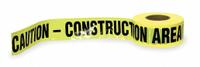 APPROVED VENDOR Barricade Tape: 1,000 ft Lg, 3 in Wd, Caution Construction Area Legend, Polyethylene (MPN 1N958). Key specifications — Tape Message: Caution Construction Area; Message Color: Black; Brand: APPROVED VENDOR.