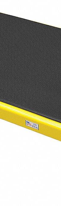 COTTERMAN Work Platform: 14 in Platform Ht - Max, 19 in Platform Wd, 48 in Platform Dp, Steel, 14 in (MPN 1AWP1948A8 A9-14 B1 C2 P1). Key specifications — Brand: COTTERMAN; Color: Yellow; Tread Type: Antifatigue Mat.