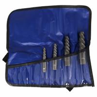 CLEVELAND Screw Extractor Set: 4 Pc, Spiral Flute, Size #5/#5 1/4/#6 3/8/#7 1/2 (MPN C00917). Key specifications — attr1030267: CLEVELAND; attr1030276: 9/16 in to 1-1/2 in; attr1030283: C00917; attr1030273: #6-3/8; attr1075325: 9/16 in to 1-1/2 in.