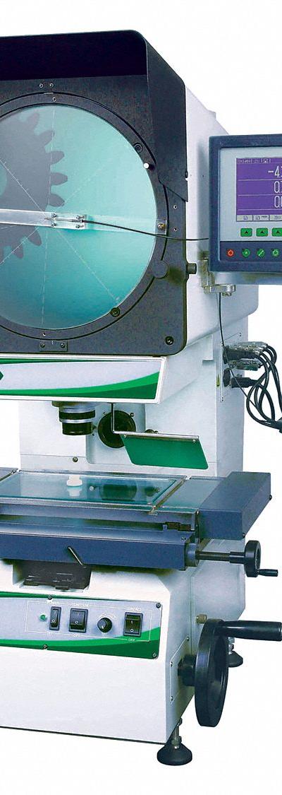 INSIZE Optical Comparator: Vertical, Erect Image, 15 15/16 in x 9 in Table Size - Vertical Optical Comparators