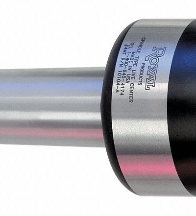 ROYAL PRODUCTS Live Center: Std, MT4, 1.25 in Point Dia, 2.68 in Head Dia - Standard-Point Live Centers