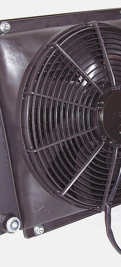 COOL-LINE Forced Air Oil Cooler: 36 hp Heat Removed - DC Motor Driven Forced Air Oil Coolers