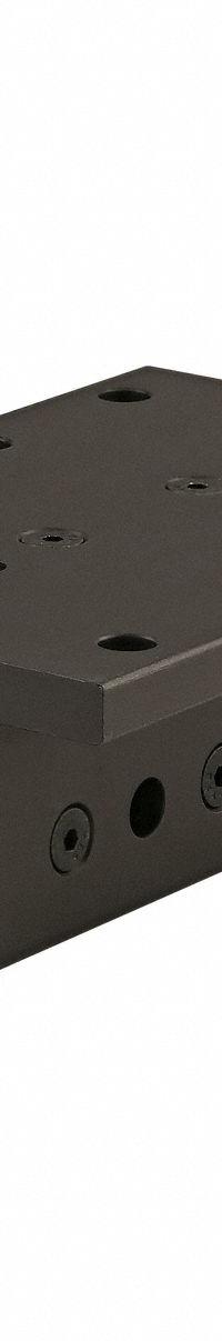T-Slot Framing System Rollers: 40 Series, 103.2 mm L x 50 mm W x 160 mm H, Black, Double Flanged (MPN 40-6536-BLACK). Key specifications — Brand: 80/20; Housing Material: Aluminum; Includes: Shims; Finish: Anodized; Includes Fasteners: Yes.
