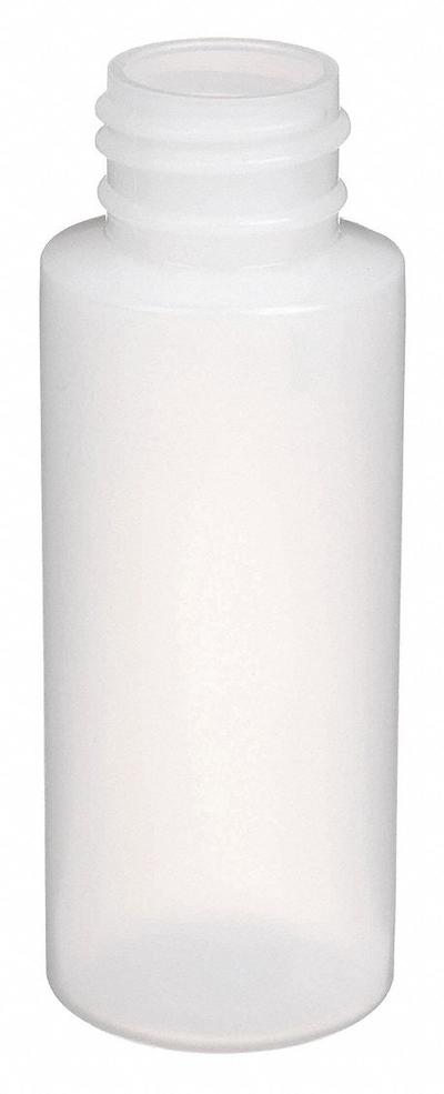 QORPAK Bottle: HDPE, 2 fl oz, 60 mL, Natural, 24-410 mm Screw Closure Size, No Closure - HDPE Narrow Mouth Round Lab Bottles