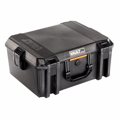 PELICAN Protective Case: Solid, Black, Stationary, 10.73 lb Wt, Plastic, Polyurethane - Lightweight Suitcase-Style Cases