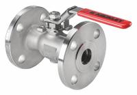 KECKLEY Manual Two-Way Ball Valve: 1/2 in, 316 Stainless Steel, Straight, Class 300 Flange (MPN BVF1RF4RSSRGSL-050). Key specifications — Brand: KECKLEY; Handle: Locking Lever.