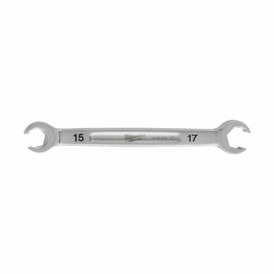 MILWAUKEE Flare Nut Wrench: Chrome Vanadium Steel, Chrome - Metric, Double End, Standard-Head, 6-Point, Flare Nut Wrenches