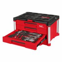 MILWAUKEE Hand Tool Set: 64 Total Pcs, Metric/SAE, 1/2 in Socket Drive Size, Tool Box (MPN 48-22-9493). Key specifications — attr538253: MILWAUKEE; attr548973: (5) Locking Pliers; attr548974: (3) Phillips Screwdrivers; attr548975: (1) Drive Tool; attr548983: (2) Adjustable Wrenches.