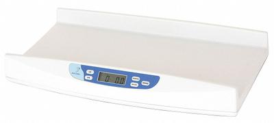 DORAN Infant Scale: Digital, kg/lb, 11 in Weighing Surface Wd - Infant Scales