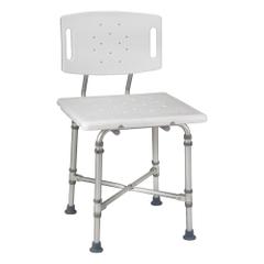 HEALTHSMART Shower Chair: Plastic, 21 in Max. Seat Wd, 500 lb Wt Capacity (MPN 524-1816-1999)