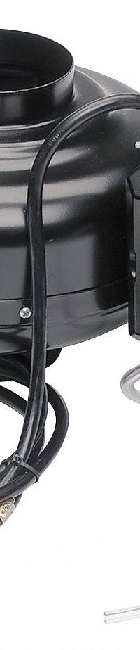 In-Line Duct Fan: 153 cfm Max., 4 in Duct, 84 W, 115V AC, 1 Ph, IP44, Galvanized Steel (MPN PV-100XPS). Key specifications — Includes: Mounting Bracket; Brand: SOLER & PALAU; Speed Controllable: Yes; High-Efficiency Motor: No; Nameplate Voltage: 115V AC; Number of Speeds: 1; Airflow @ 0.000 in SP - Range: 0 to 249 cfm; High-Efficiency Motor_Broad: Standard-Efficiency Motor.