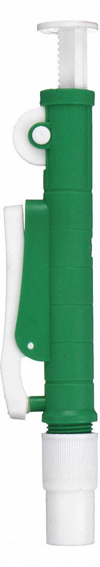 SP SCIENCEWARE Manual Pipette Controller: 10 mL Capacity - Max, 1 Channels (MPN F37911-1010). Key specifications — Brand: SP SCIENCEWARE; Pipettor Type: Manual Controller; Product Type: Manual Pipette Controller; Material: Plastic; Color: Green.