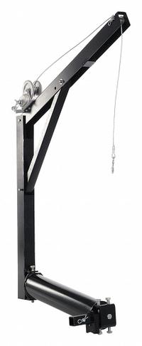 VESTIL Hitch Mounted Jib: Steel, Manual, 600 lb Max. Load Capacity, 0 in to 6.7 ft, 47.5 in (MPN WTJ-HITCH). Key specifications — Material: Steel; Brand: VESTIL; Body Material: Steel.