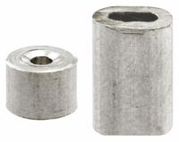 PRIME-LINE Ferrule and Stop: Aluminum, 4 9/16 in Overall Ht, 2 23/32 in Overall Wd, 1 PR (MPN GD 12150). Key specifications — Brand: PRIME-LINE; Material: Aluminum; Product Type: Ferrule and Stop.